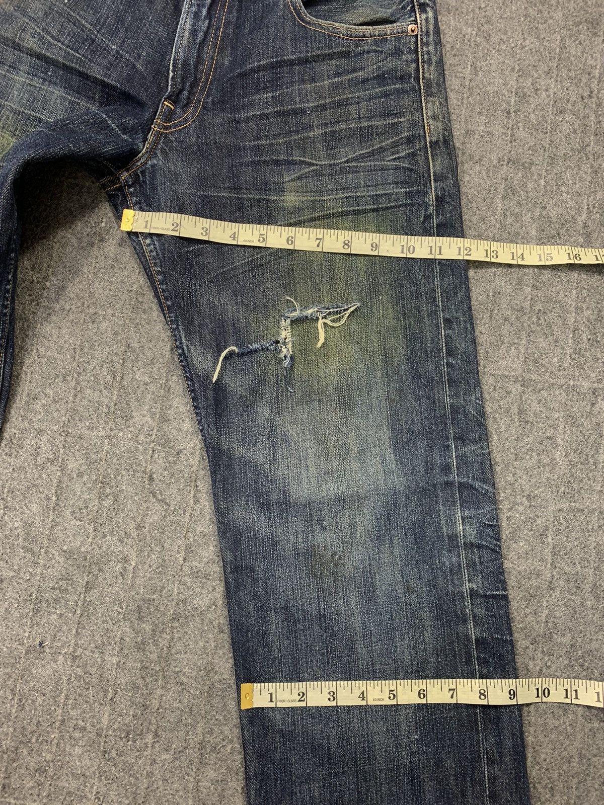 Other Levi’s Strauss Lot 503 Selvedge Indigo Distressed Denim Size US 30 / EU 46 - 21 Thumbnail