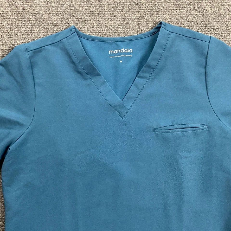 Other Mandala Scrubs Top Women's Medium Workwear Medical Polyester Size M / US 6-8 / IT 42-44 - 2 Thumbnail