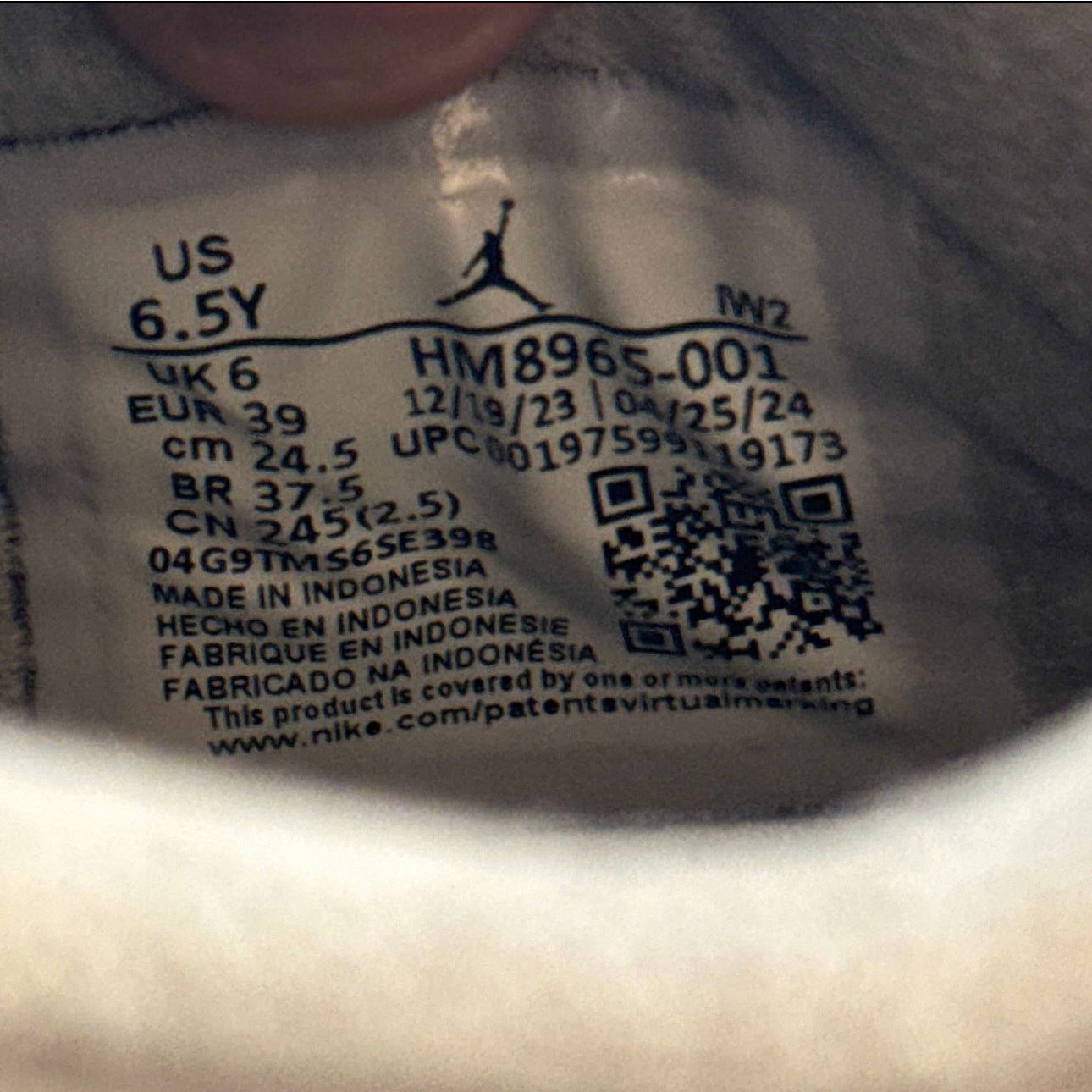 Jordan Brand × Nike Size 6.5 - Air Jordan 4 Retro SE GS Wet Cement Men's Shoes Size US 6.5 / EU 39-40 - 7 Thumbnail