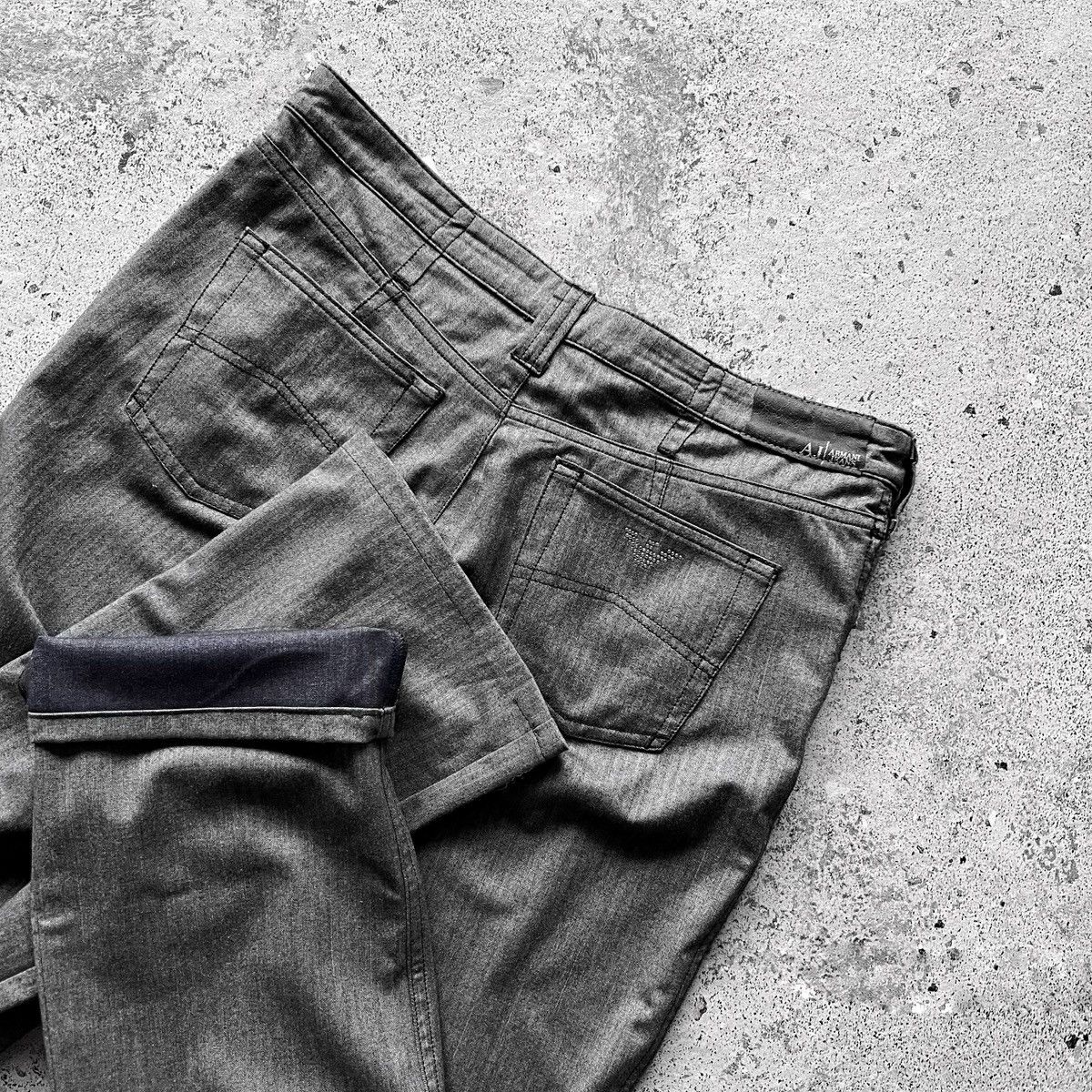 Armani × Emporio Armani Armani Jeans Women Gray Stretch Trouser Pants Zipper Closure Size 30" / US 8 / IT 44 - 5 Thumbnail