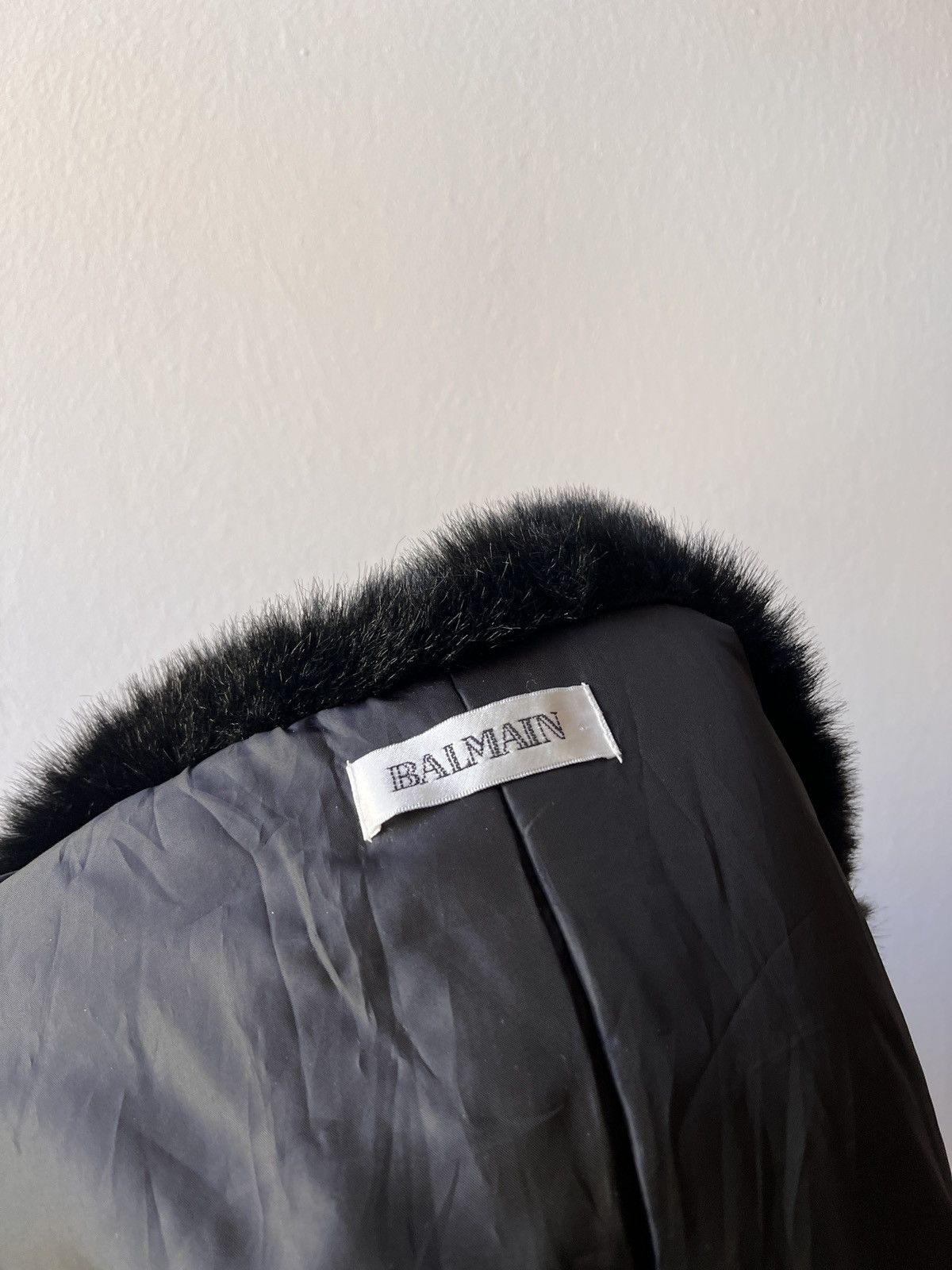 Balmain Vintage Balmain Black Fur Trench Coat Size S / US 4 / IT 40 - 10 Thumbnail