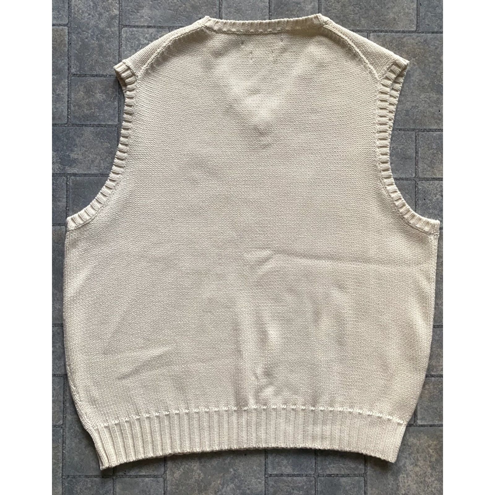 Polo Ralph Lauren VINTAGE Polo Ralph Lauren Vest White 100% Cotton Mens Large Size US L / EU 52-54 / 3 - 7 Thumbnail
