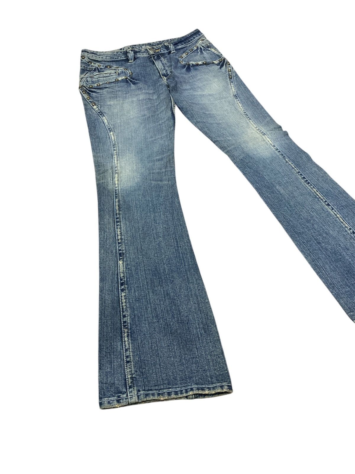 Japanese Brand Vintage Gasva Studded pocket Flare Pants Size US 32 / EU 48 - 6 Thumbnail