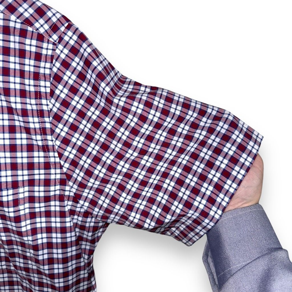 Brooks Brothers NWT Brooks Brothers Red & Navy Performance S/S Button Down M Size US M / EU 48-50 / 2 - 7 Thumbnail