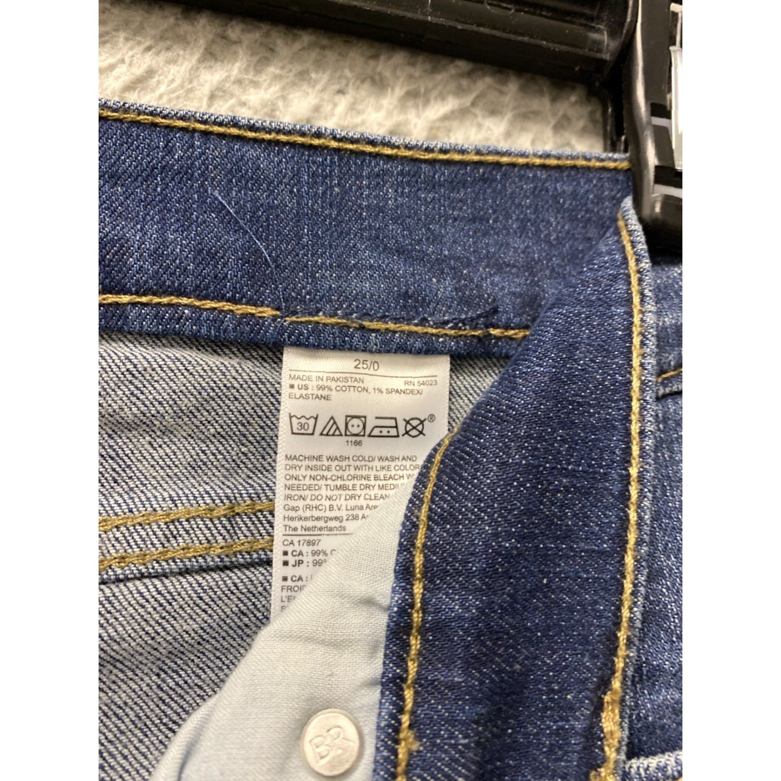 Banana Republic Banana Republic Boyfriend Jeans Womens 25/0 Blue Denim Regular Fit Mid Rise 5-Pocket Size 42" / US 20 - 4 Thumbnail