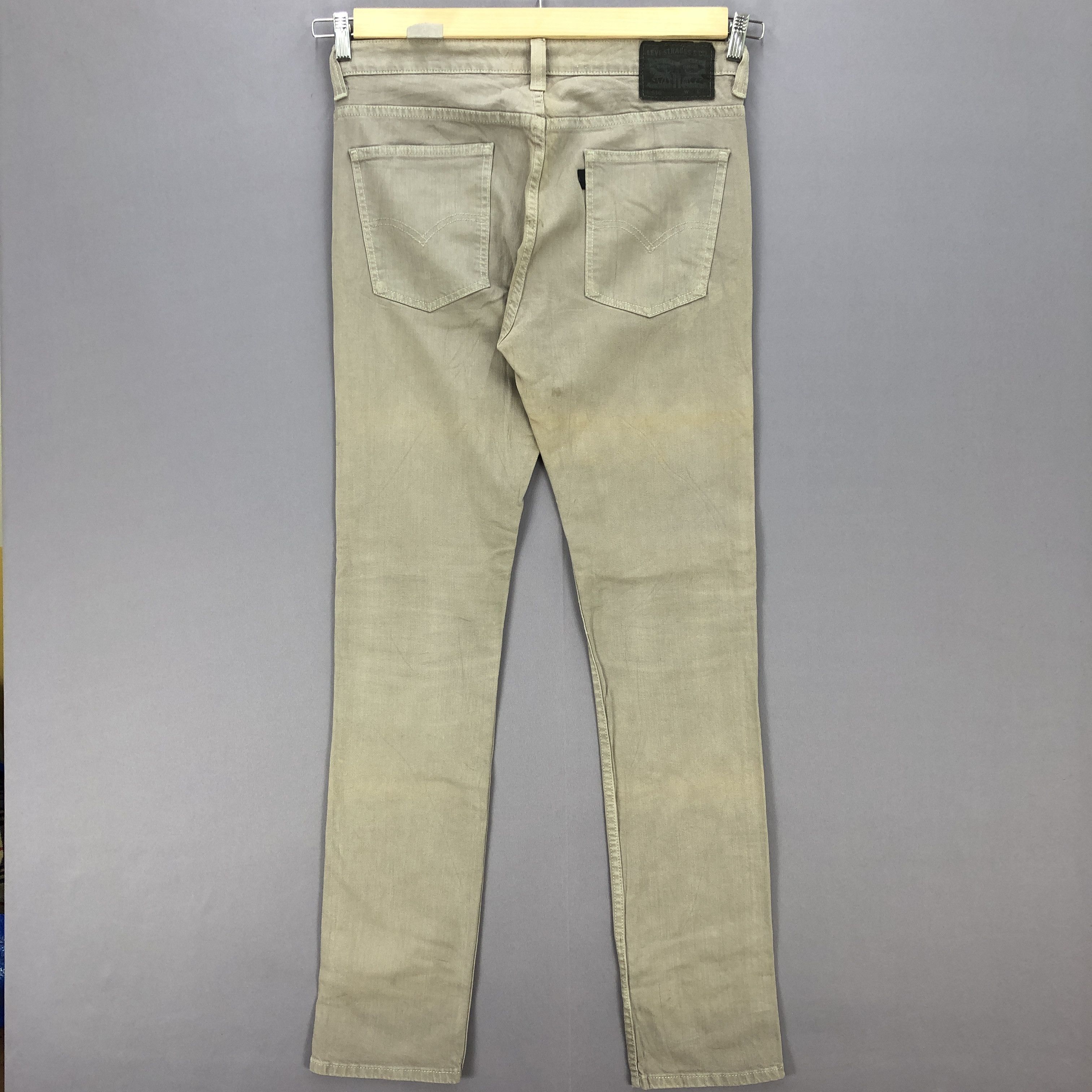 Levi's × Vintage Vintage Levis Slim Tapered Skinny Brown Jeans Levi's Denim Size US 35 - 2 Thumbnail
