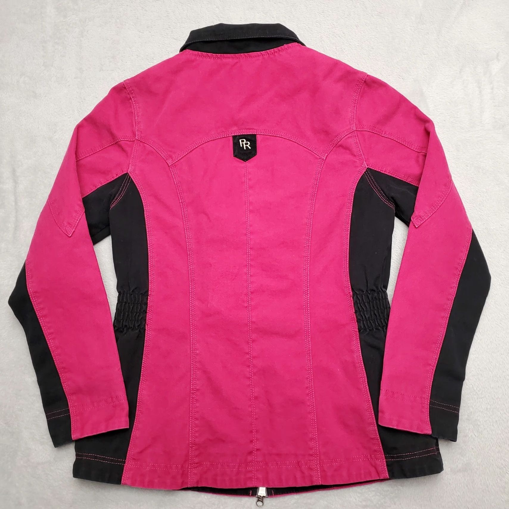 Vintage Powder River Jacket Womens M Pink Canvas Work Riding Western Ranchwear Button-Up Snaps Casual Long Sleeve USA Western Theme Mens Womens Boys Girls Size M / US 6-8 / IT 42-44 - 5 Thumbnail