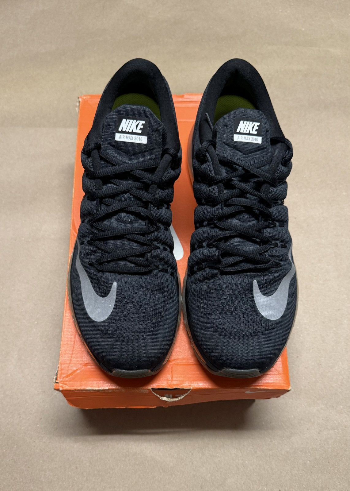 Nike Nike Air Max 2016 Black men’s running shoes size 14 Rare! Size US 14 / EU 47 - 3 Thumbnail