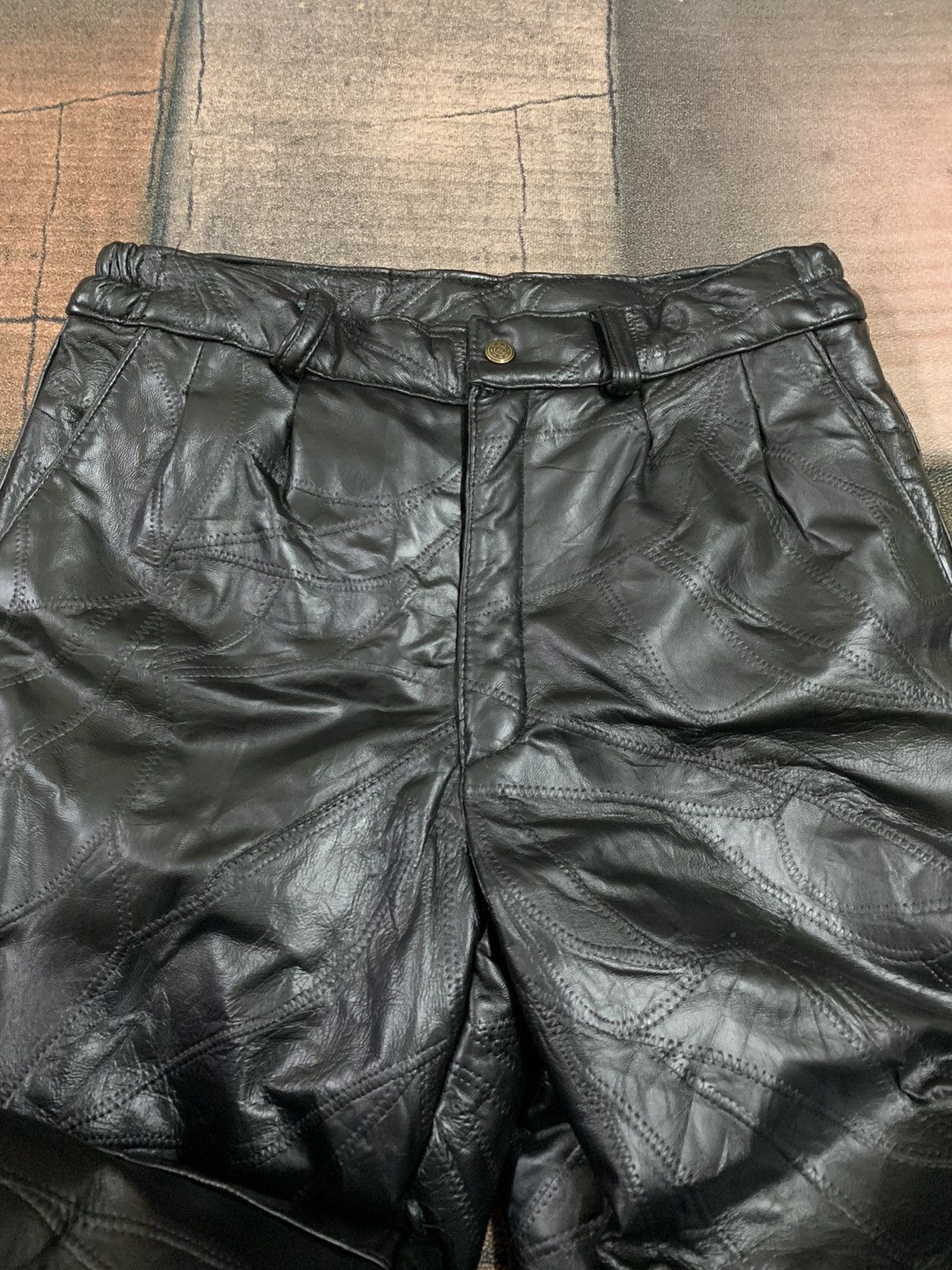 If Six Was Nine × Japanese Brand SUPER DOPE LEATHER PANT WITH CRAZY DETAILING DESIGN Size US 31 - 3 Thumbnail
