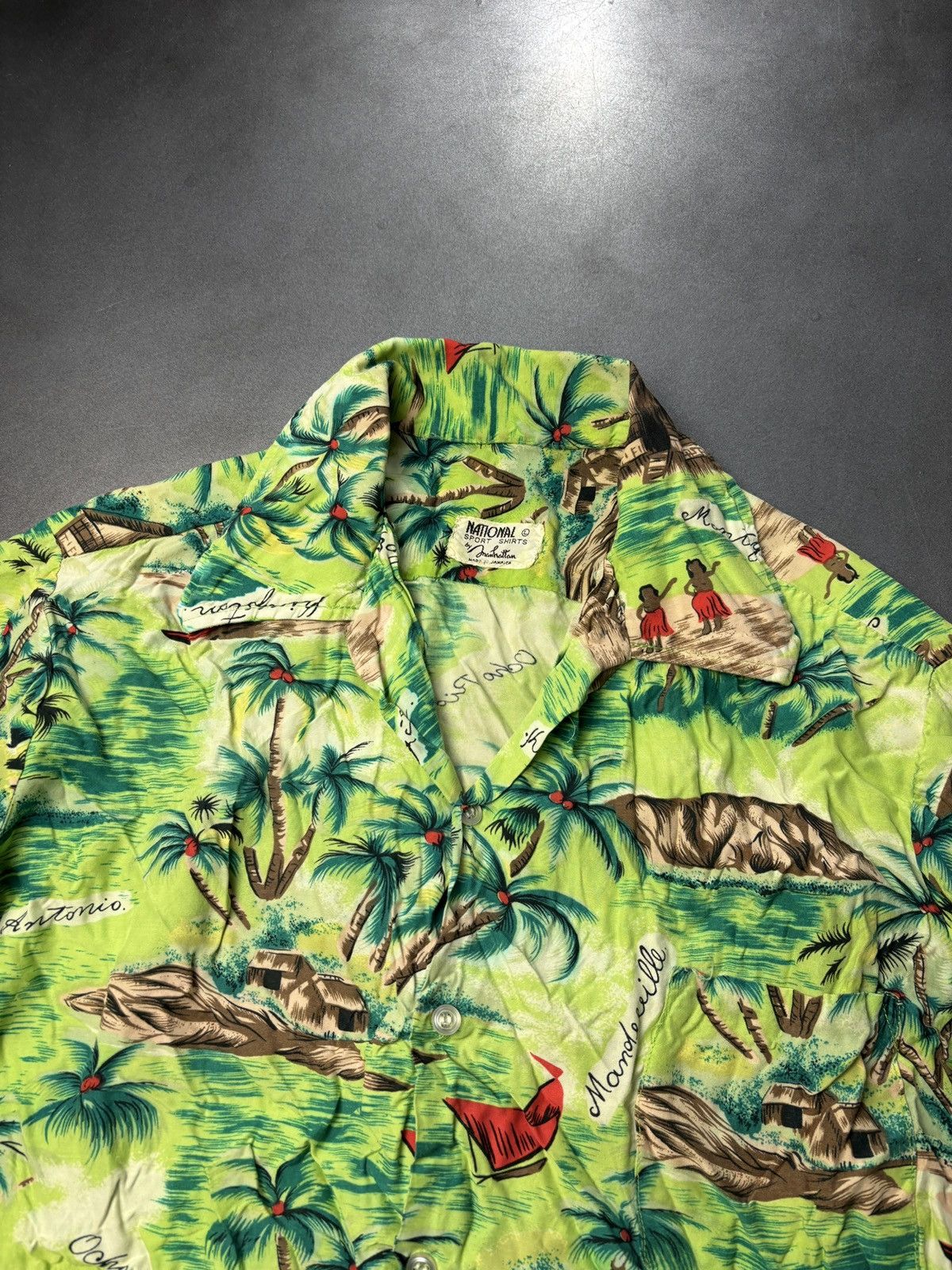 Vintage True Vintage Hawaiian Shirt ALP 1960s Polo Short Sleeve 60s Size US S / EU 44-46 / 1 - 1 Thumbnail