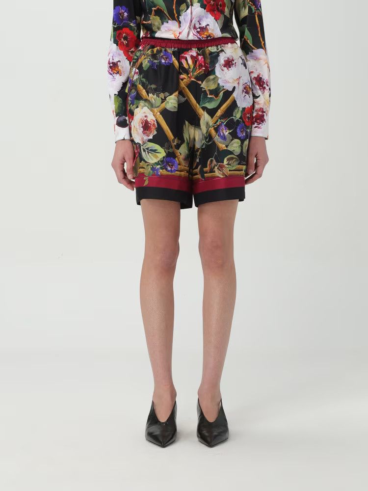 Dolce & Gabbana o1s22i1n1024 Rose Garden Pajama Short in Multicolor Size 27" / US 4 / IT 40 - 1 Thumbnail