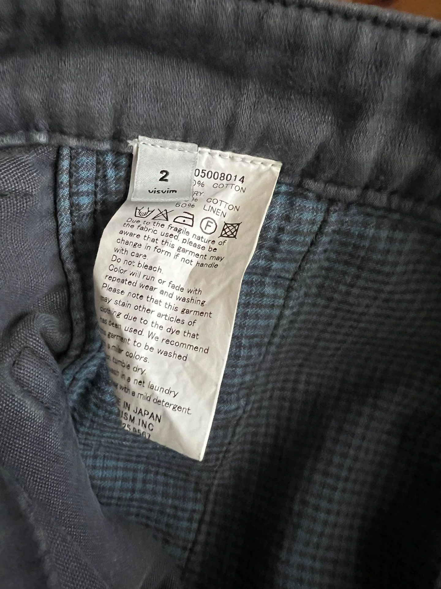 Visvim visvim 2014 indigo dyed washed work shorts gray blue size 2 Size US 32 / EU 48 - 7 Thumbnail