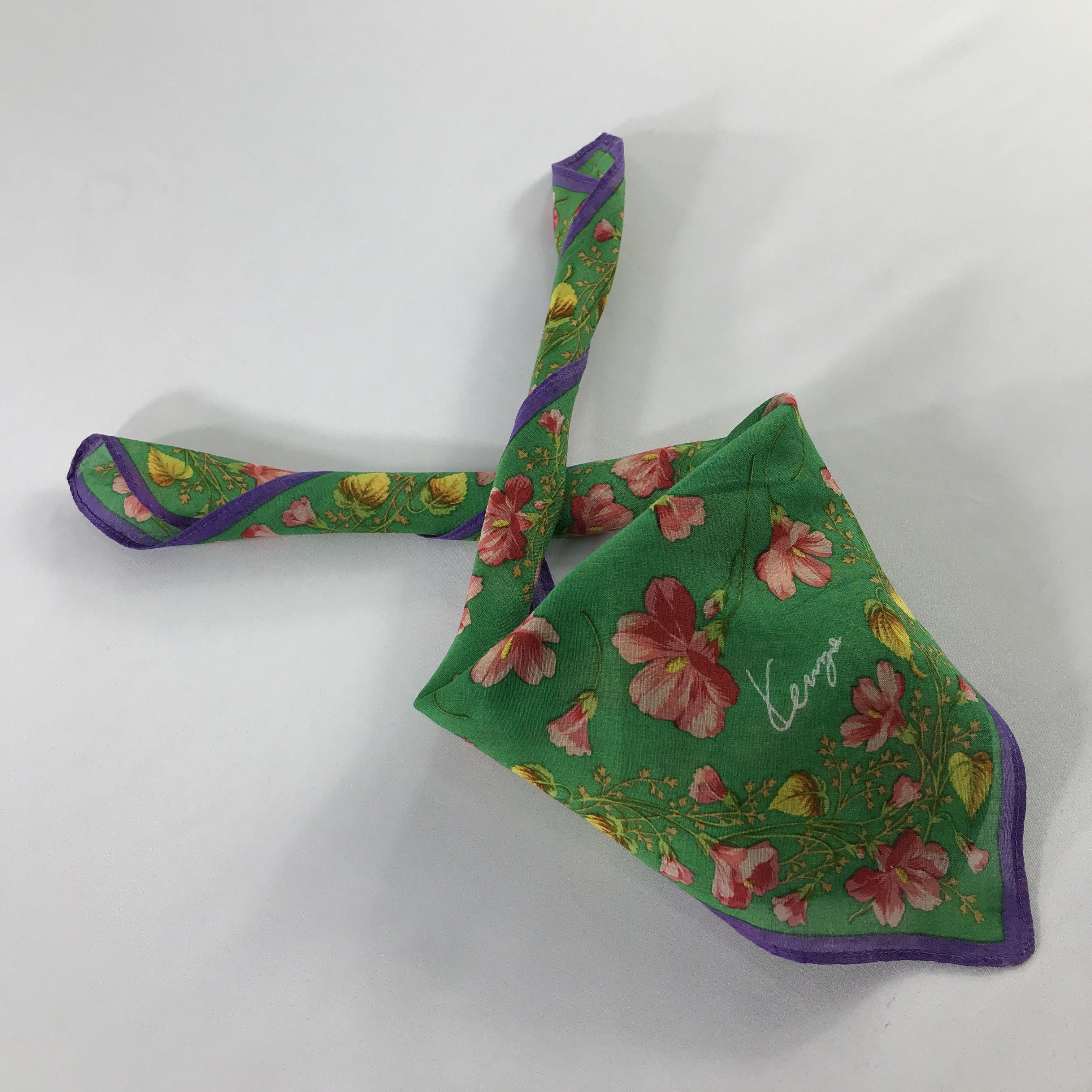 Kenzo × Vintage Kenzo Bandana / Handkerchief / Neckerchief - S501 Size ONE SIZE - 4 Thumbnail
