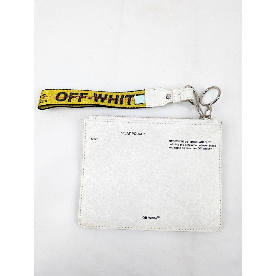 Off-White o1rshd1 Size: OS / Printed Flat Pouch in White Size ONE SIZE - 2 Thumbnail