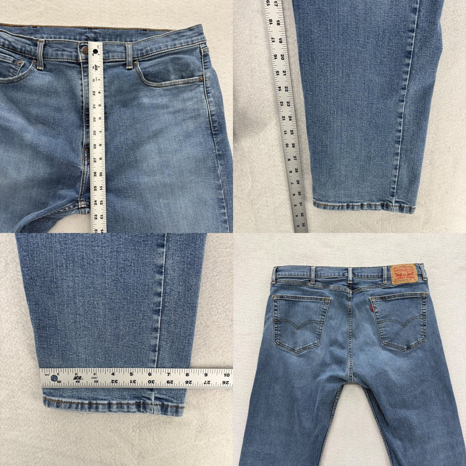 Levi's Levi's 506 Jeans Mens W38 L32 Blue Straight Stretch Denim Medium Wash Casual Size US 38 / EU 54 - 8 Thumbnail