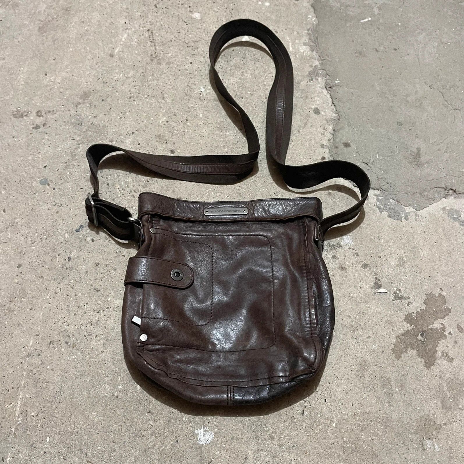 Mandarina Duck Vintage Mandarina duck leather avant garde bag Size ONE SIZE - 2 Thumbnail