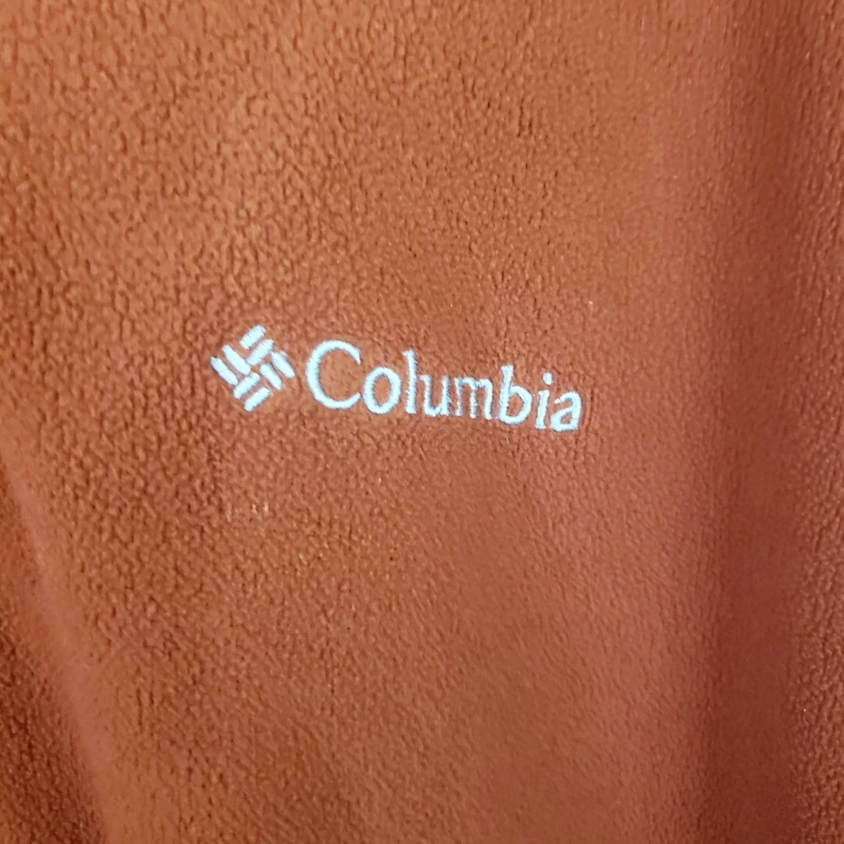 Vintage Columbia Men M Orange Fleece Polyester Pullover Sweater 1/4 Zip Mock Side Panel Size US M / EU 48-50 / 2 - 4 Thumbnail