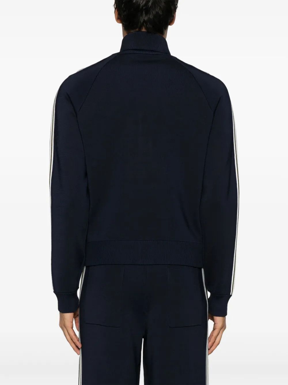 Wales Bonner o1h1sh10525 Tide Track Jacket in Navy Blue Size US XL / EU 56 / 4 - 3 Thumbnail