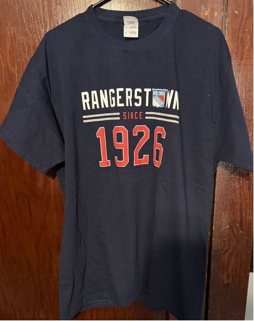 Gildan New York Rangers Rangers Town T-shirt Blue Men's Size XL Size US XL / EU 56 / 4 - 1 Thumbnail