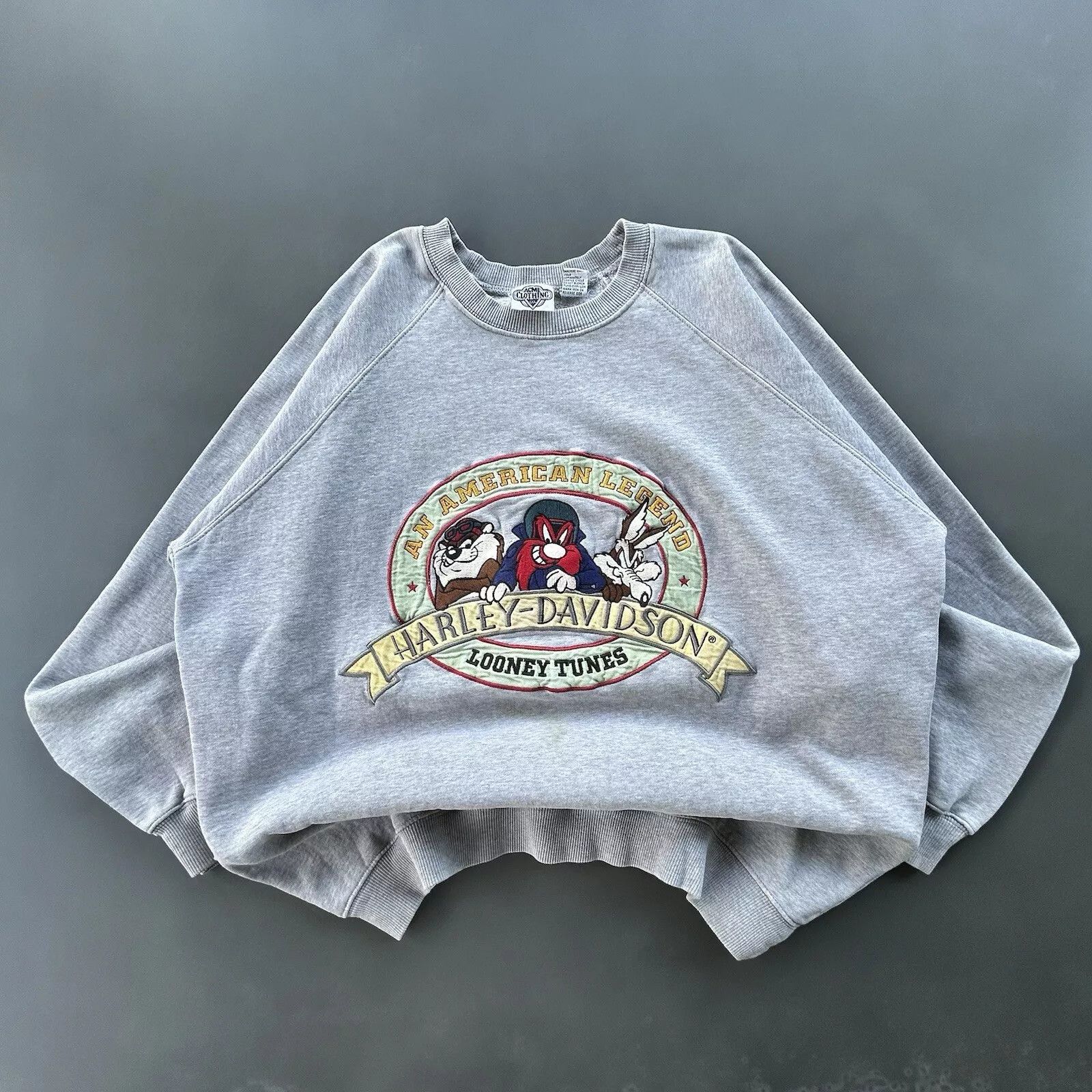 Harley Davidson Vintage Harley Davidson Looney Tunes Sweatshirt Size US XL / EU 56 / 4 - 1 Thumbnail