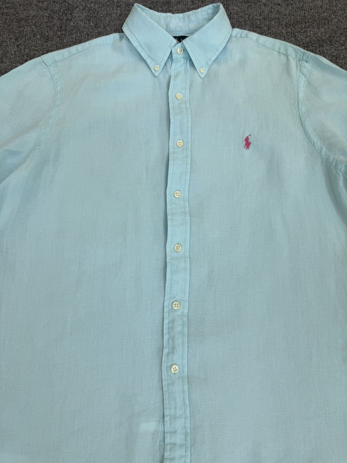 Ralph Lauren Polo Ralph Lauren Linen Shirt Short Sleeve Blue L Size US L / EU 52-54 / 3 - 2 Thumbnail