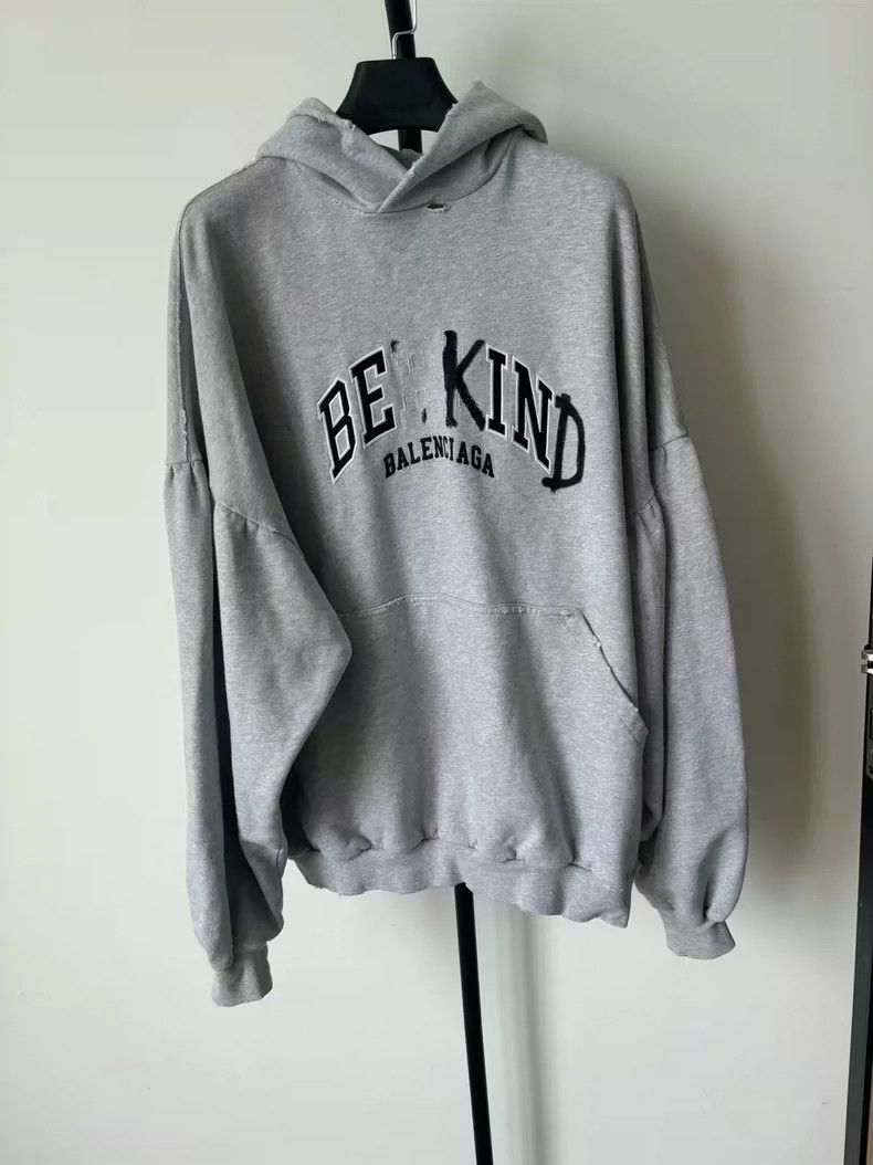 BALENCIAGA BE KIND パーカー グレー Balenciaga Be Kind Hoodie | italist