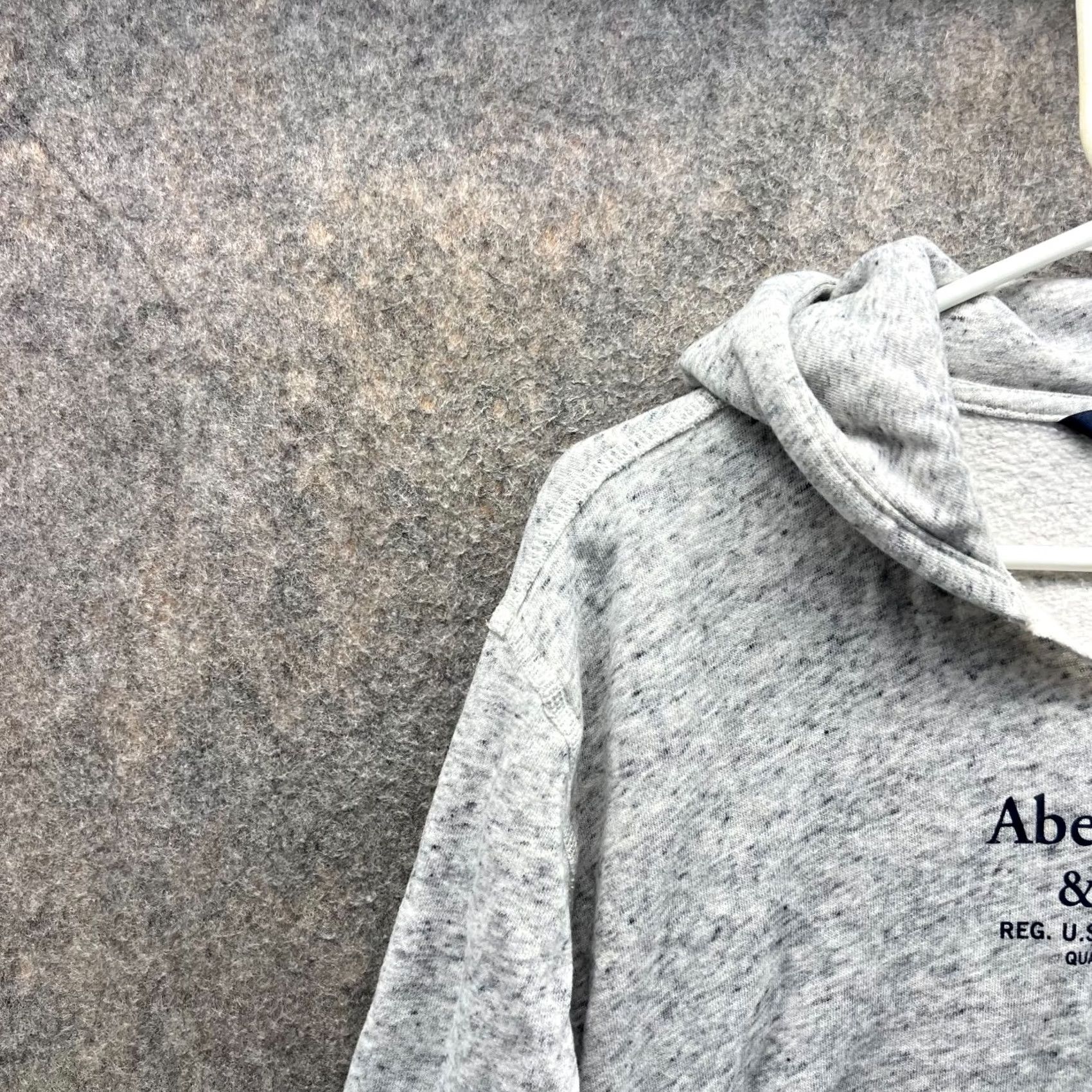 Abercrombie & Fitch Abercrombie & Fitch Sweater Women Small Hooded Pullover Fleece Gray Size S / US 4 / IT 40 - 5 Thumbnail
