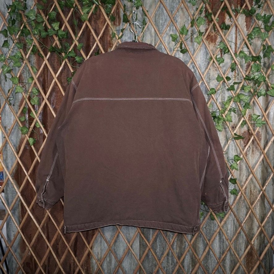 Vintage Large - Vintage Y2K Workwear brown faded 1990s heavy jacket Size US L / EU 52-54 / 3 - 2 Thumbnail