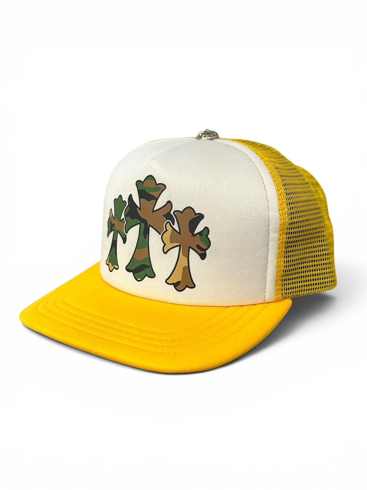 Chrome Hearts Chrome Hearts Yellow Camo Cemetery Cross Trucker Size ONE SIZE - 1 Thumbnail