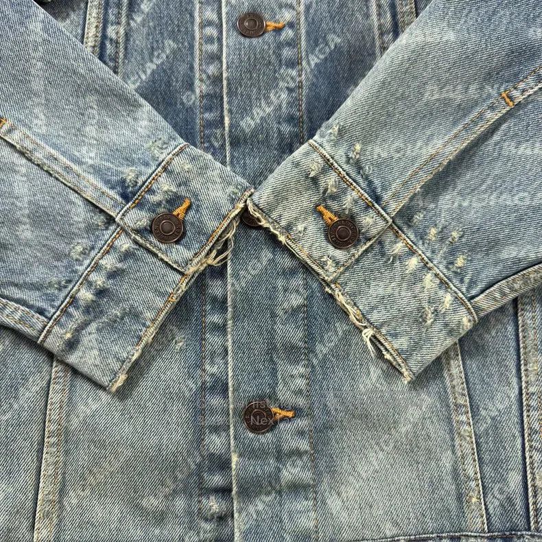 Balenciaga Balenciaga Blue Denim Jacket. Size US XS / EU 42 / 0 - 4 Thumbnail