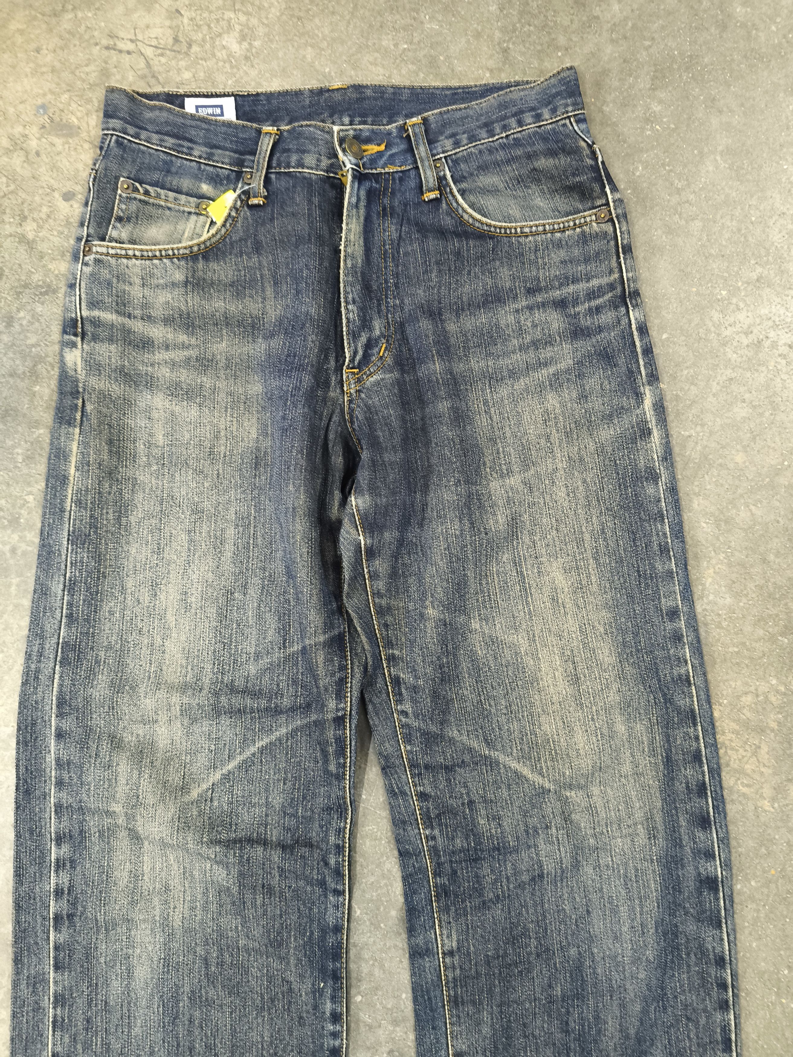 Beauty Beast Flare🔥🔥🔥 Vintage Edwin Jeans distressed if six was nine Size US 30 / EU 46 - 2 Thumbnail