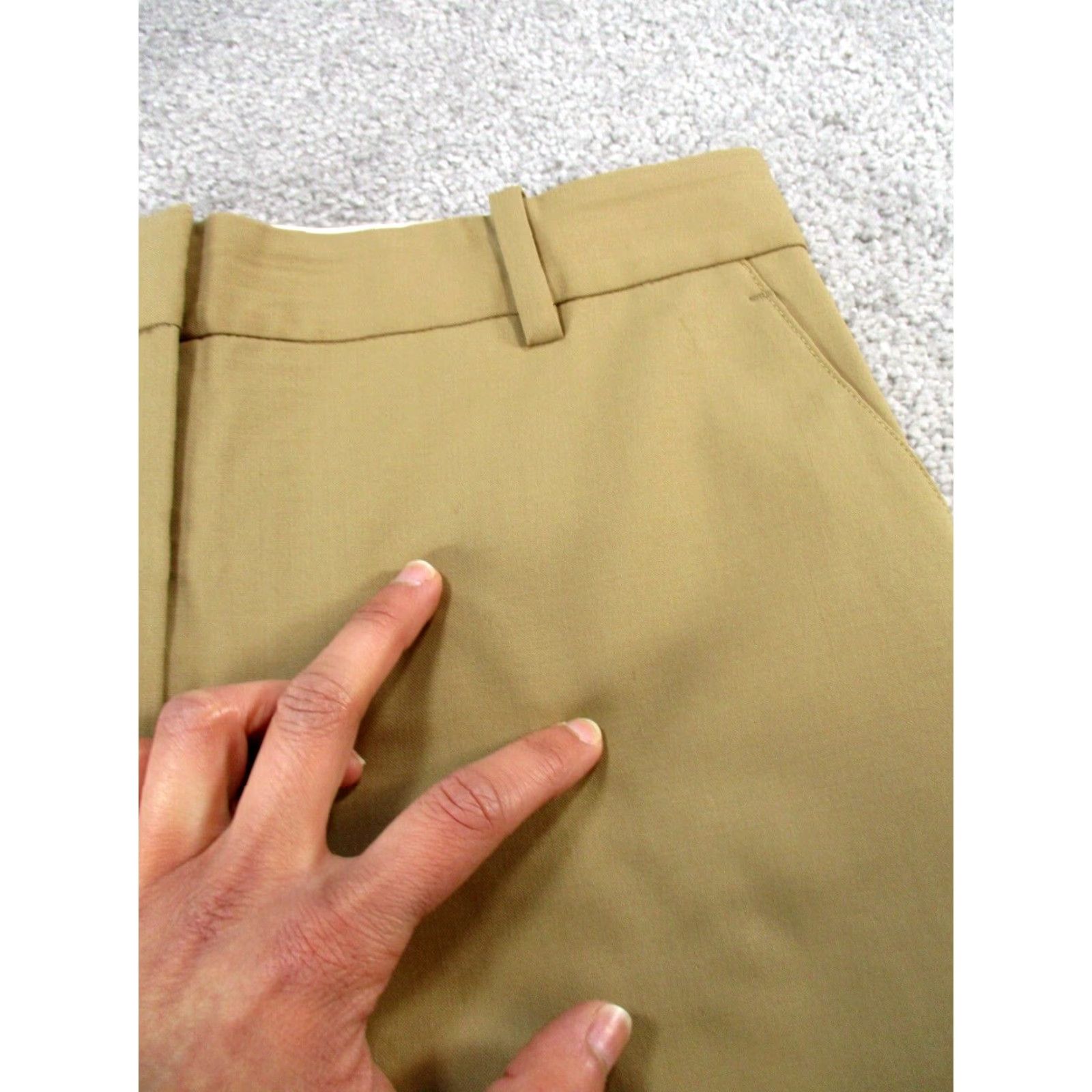 Theory Theory Dress Pants Womens 4 Beige Slim Fit Tapered Professional Slacks Size 27" / US 4 / IT 40 - 3 Thumbnail