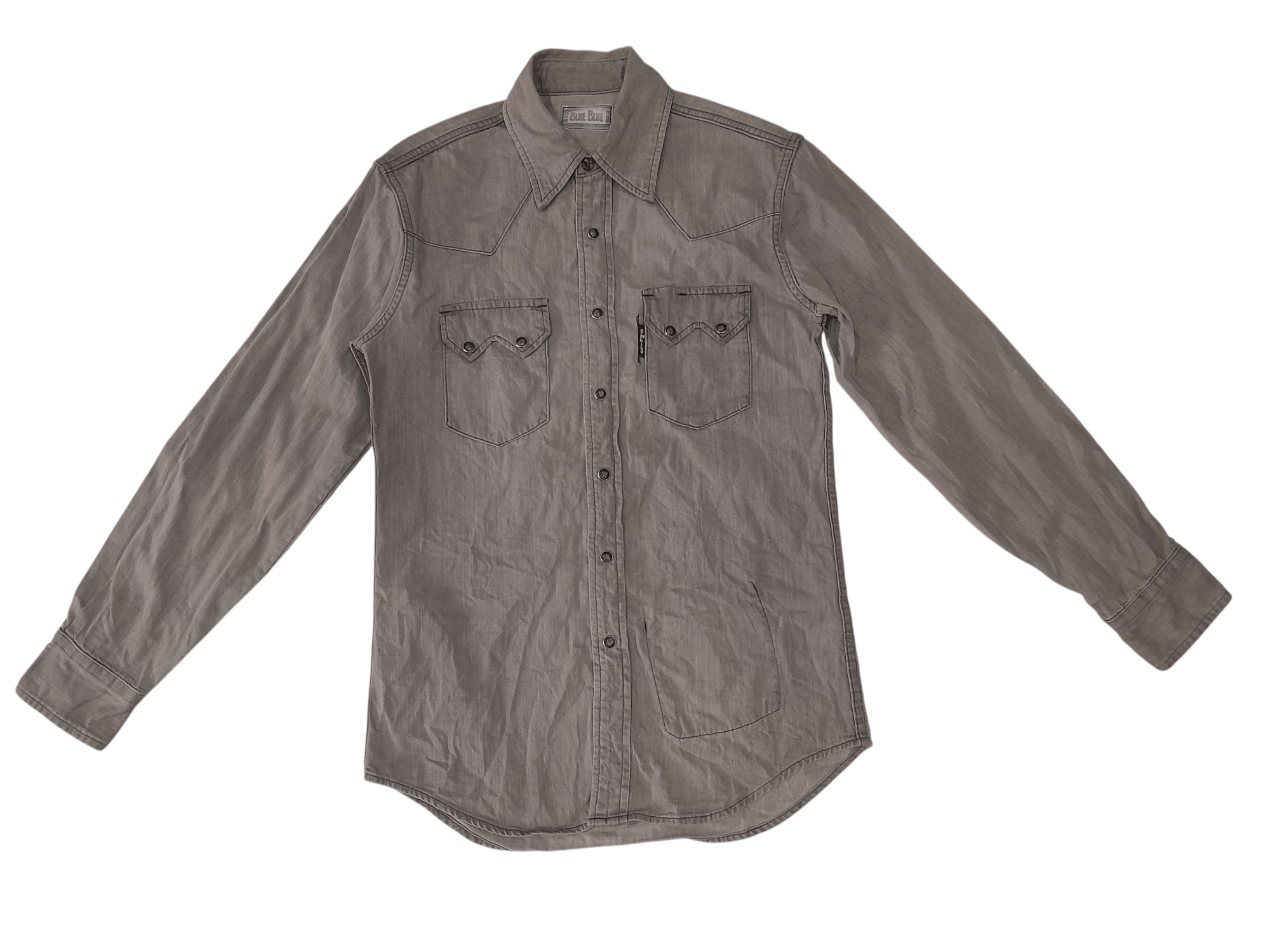 Blue Blue Japan Blue Blue Japan Kenji Tsuji Buffalo Shirt (F445) Size US S / EU 44-46 / 1 - 1 Thumbnail