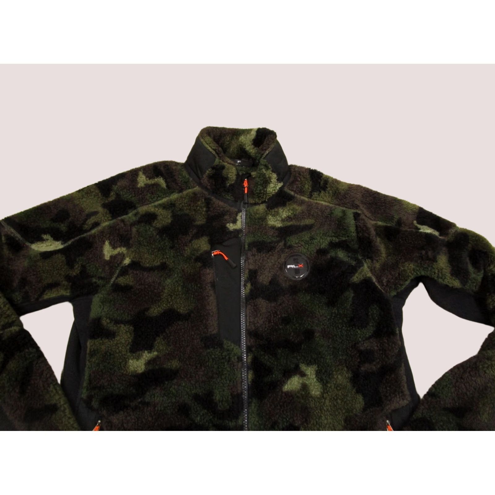 RLX Ralph Lauren RLX Ralph Lauren Jacket Men Large Green Camouflage Fleece Bomber Coat Outdoor Casual Size US L / EU 52-54 / 3 - 1 Thumbnail