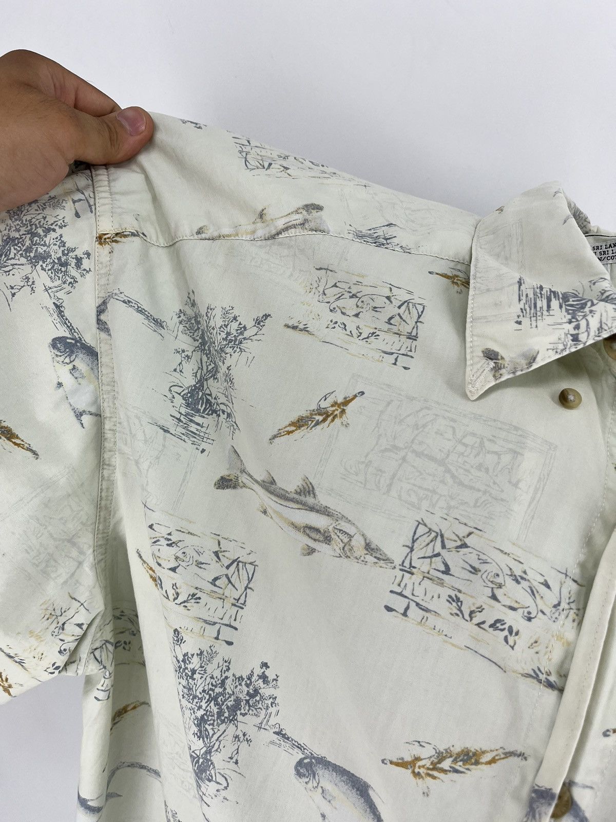 Columbia Vintage Columbia Fish Overprint Beach Hawaiian Shirt XLarge Size US XL / EU 56 / 4 - 11 Thumbnail