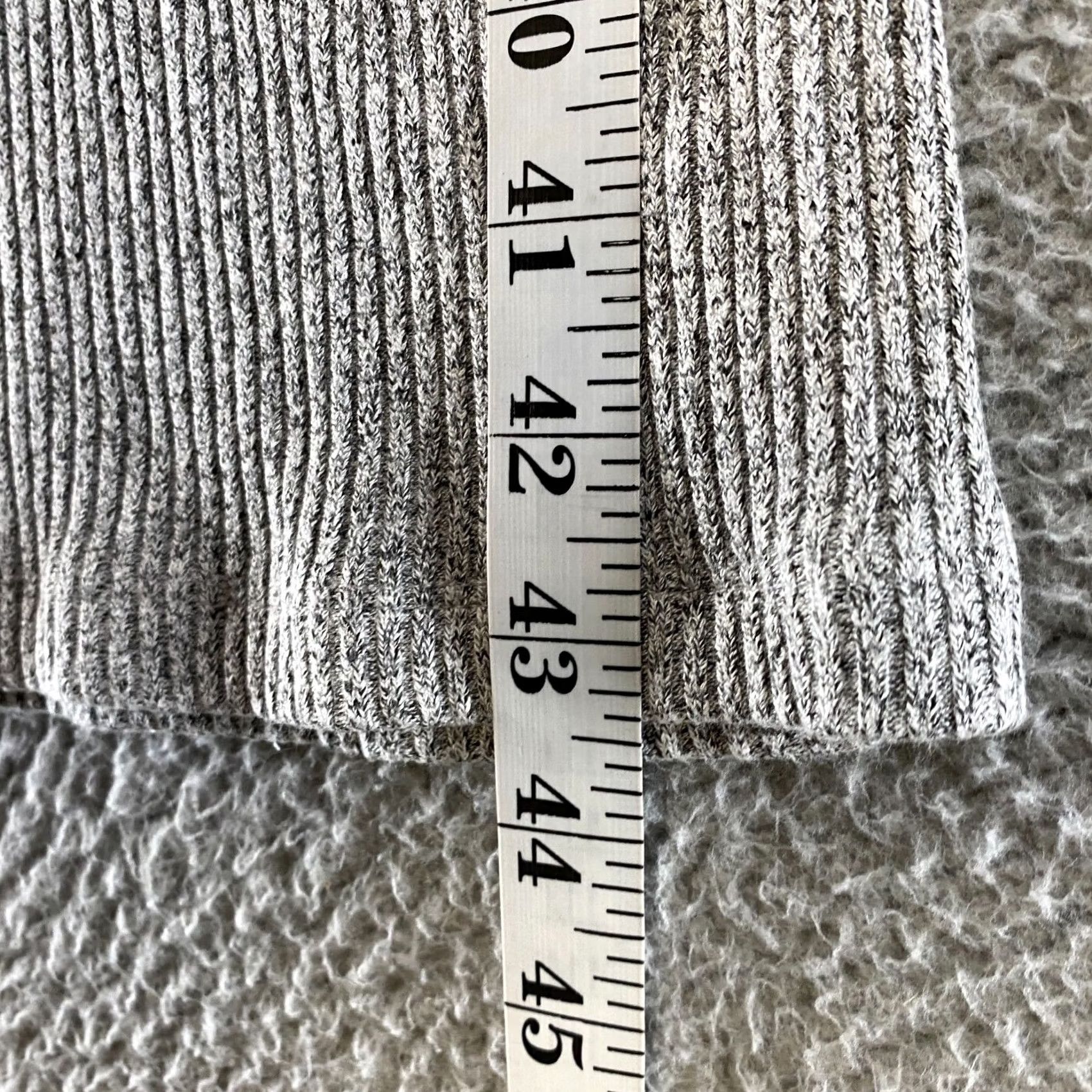 Zara Zara Midi Dress Womens Small Ribbed Henley Bodycon Blogger Neutral Gray Classic Size S / US 4 / IT 40 - 7 Thumbnail