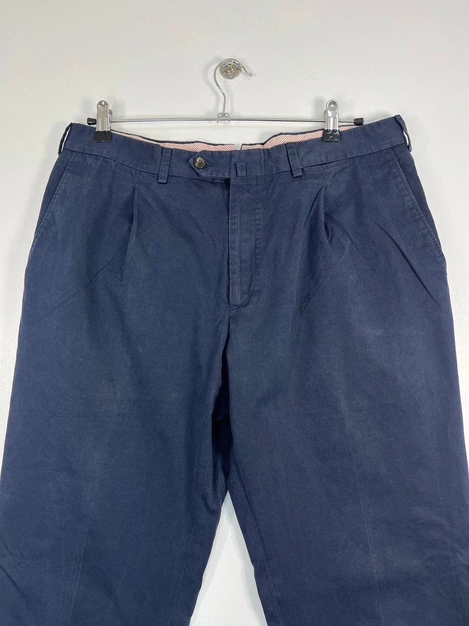 Loro Piana Loro Piana Mens Cotton Trousers Navy Made In Italy Size 54 Size US 38 / EU 54 - 3 Thumbnail