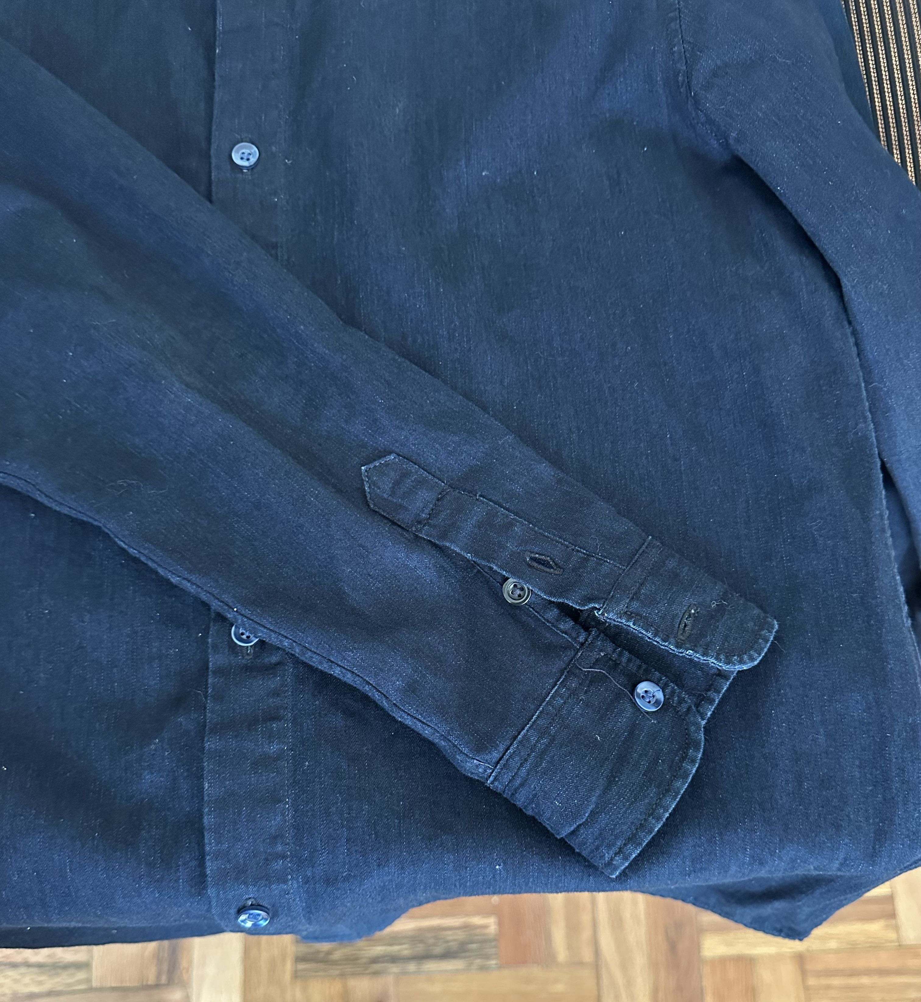 A.P.C. A.P.C. Navy Button-Down Shirt Size US S / EU 44-46 / 1 - 2 Thumbnail