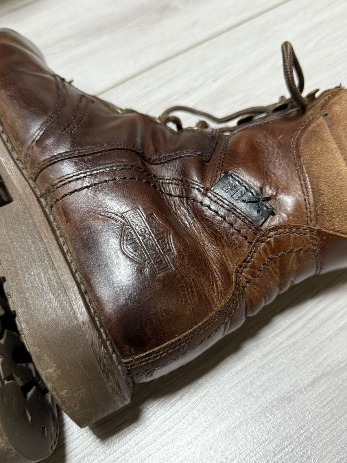 Harley Davidson Harley Davidson boots moto USA leather high Size US 8 / EU 41 - 8 Thumbnail