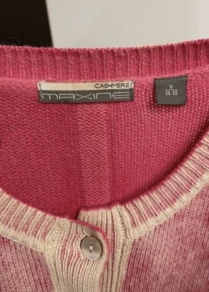 Vintage DDP Maxine Merino Wool Cashmere Button Knit Sweater Pink y2k Size S / US 4 / IT 40 - 11 Thumbnail