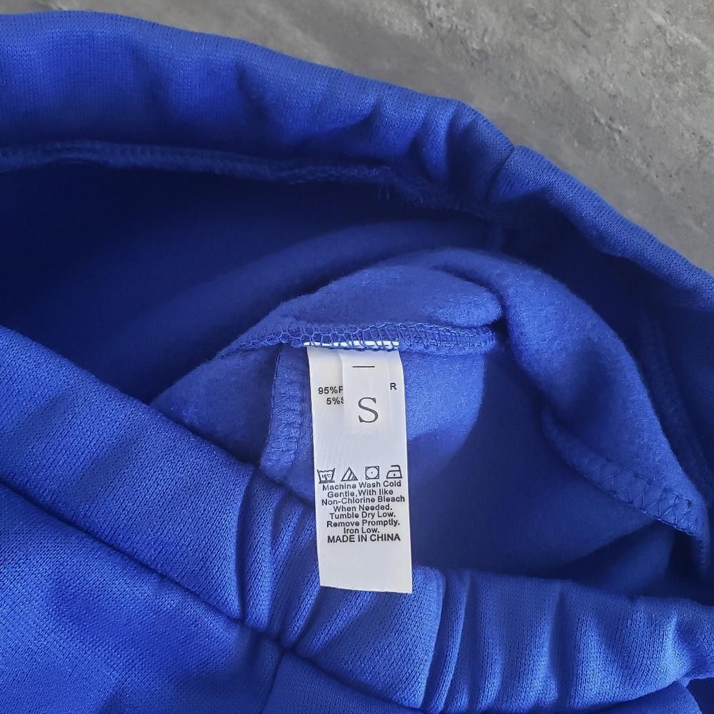 Shein Blue Basic High Waist Banded 2 Sweats Size 28" / US 6 / IT 42 - 3 Thumbnail