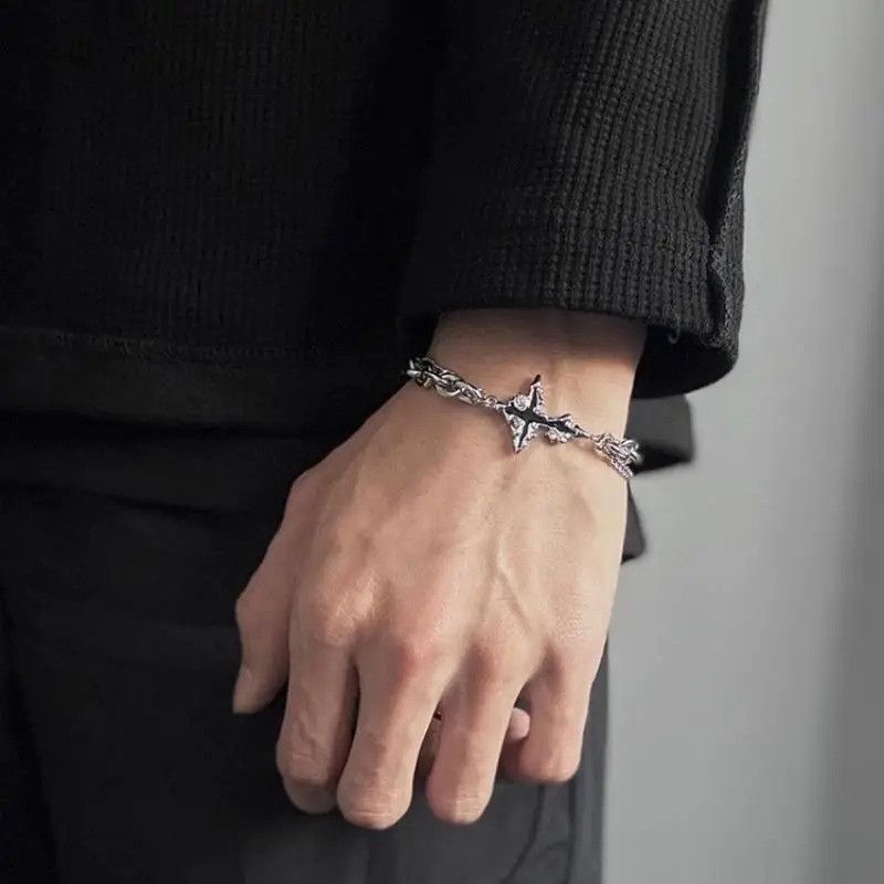 Jewelry × Vintage Vintage Gothic Black Cross Bracelet Size ONE SIZE - 4 Thumbnail