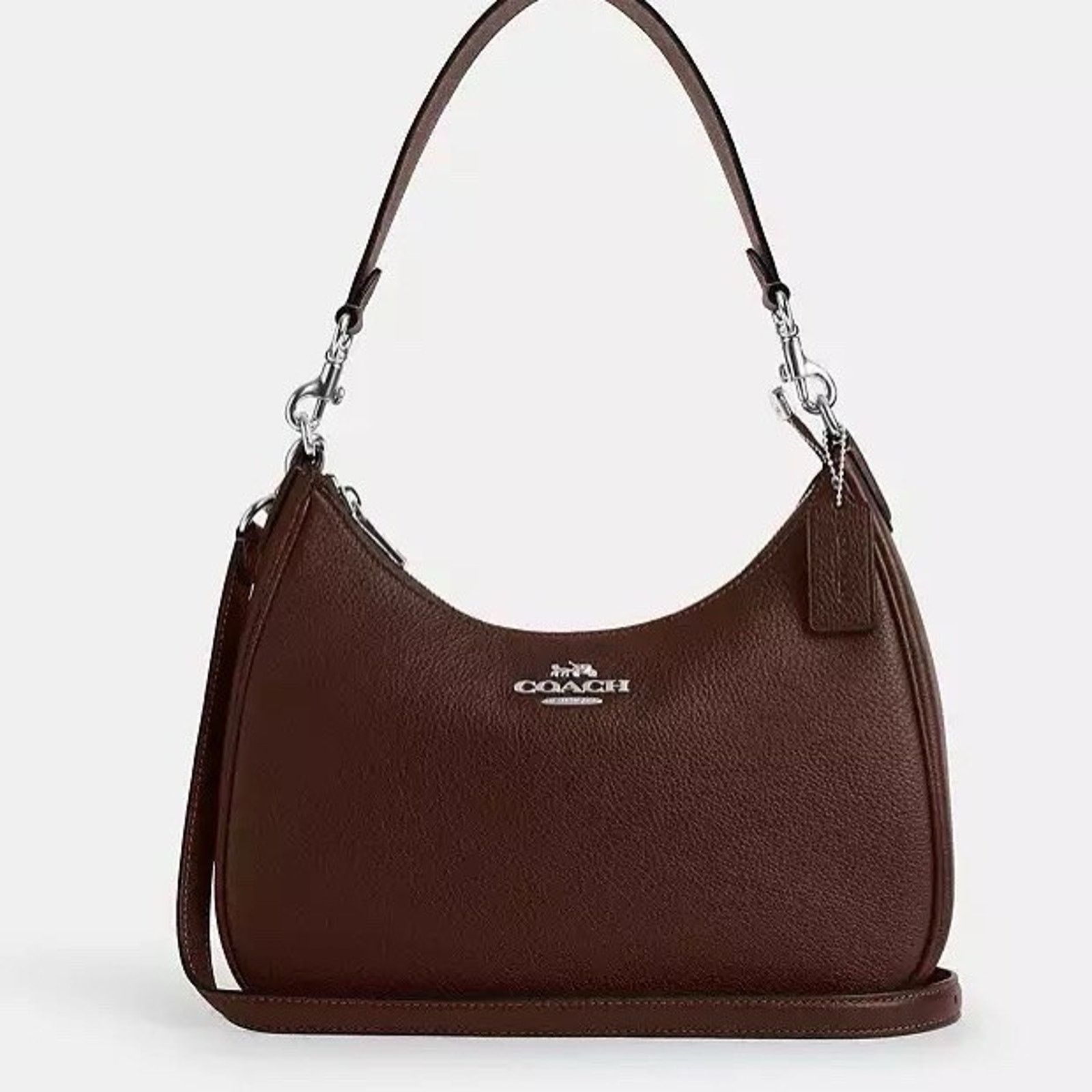 Coach NWT Coach Teri Hobo Bag Leather CV935 Silver/Maple Size ONE SIZE - 6 Thumbnail