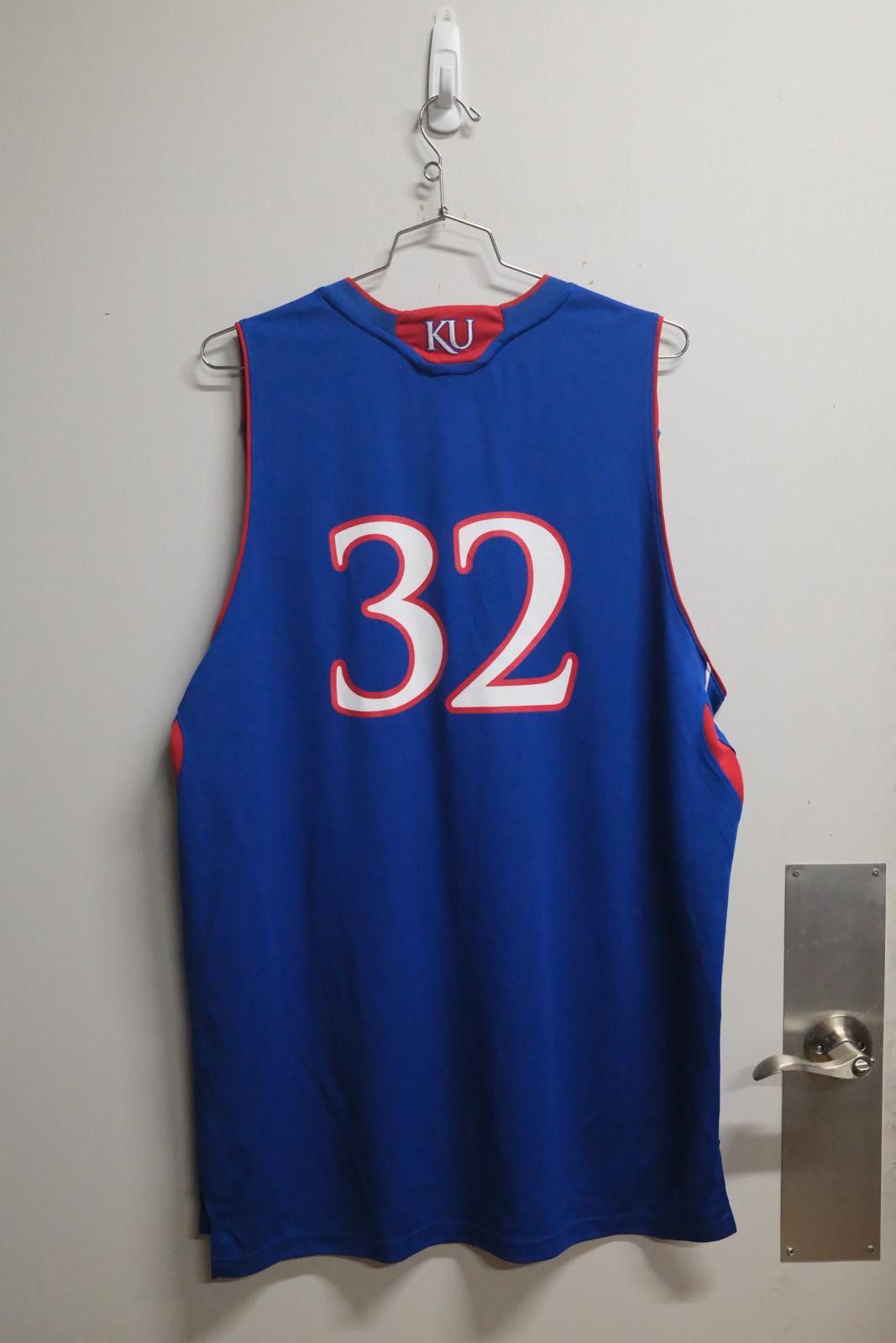 Adidas Adidas Kansas Jayhawks #32 Basketball Jersey Size ONE SIZE - 2 Thumbnail