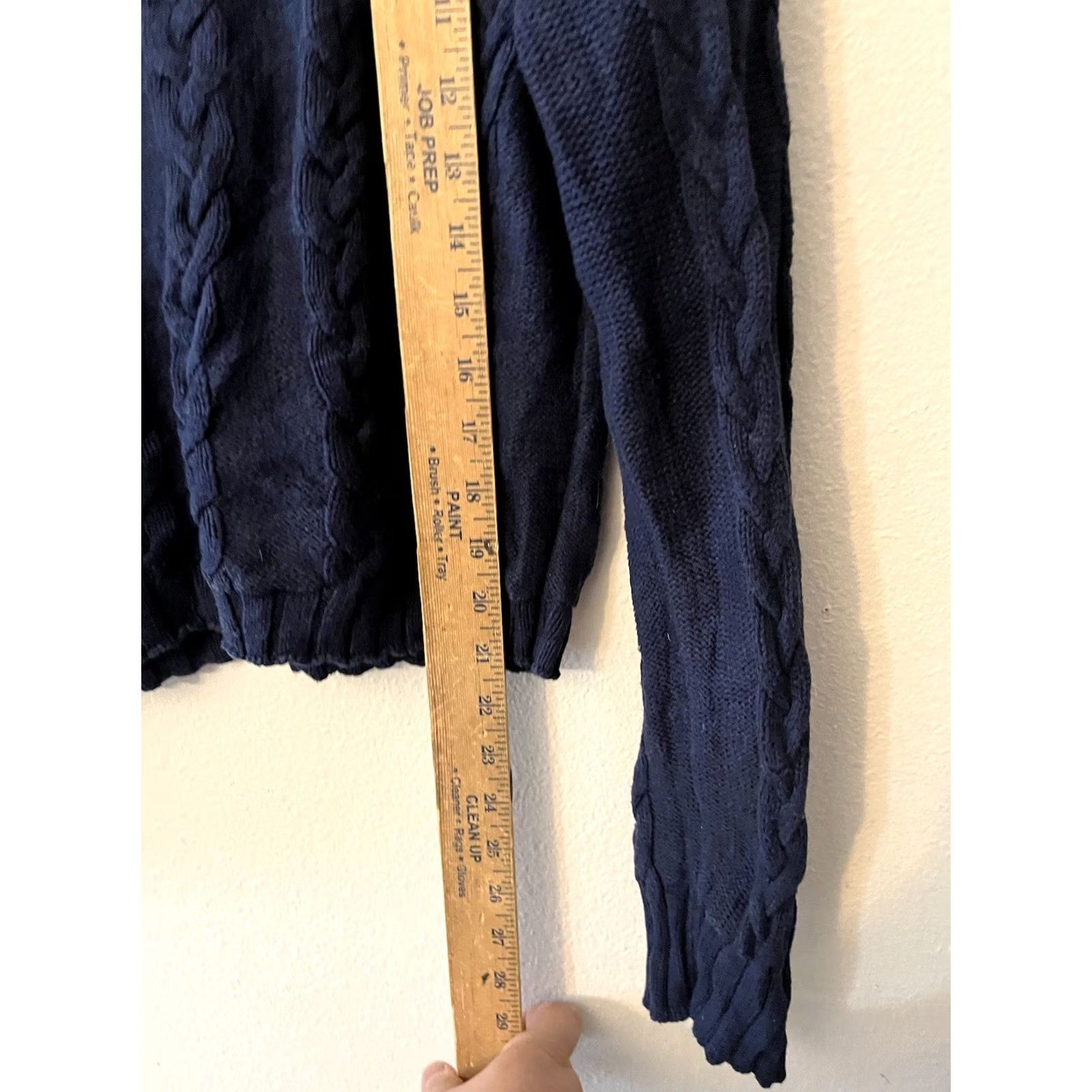 Sanctuary Sanctuary Sweater Pullover Medium Navy Blue Cable Knit Long Sleeve Casual Size M / US 6-8 / IT 42-44 - 4 Thumbnail