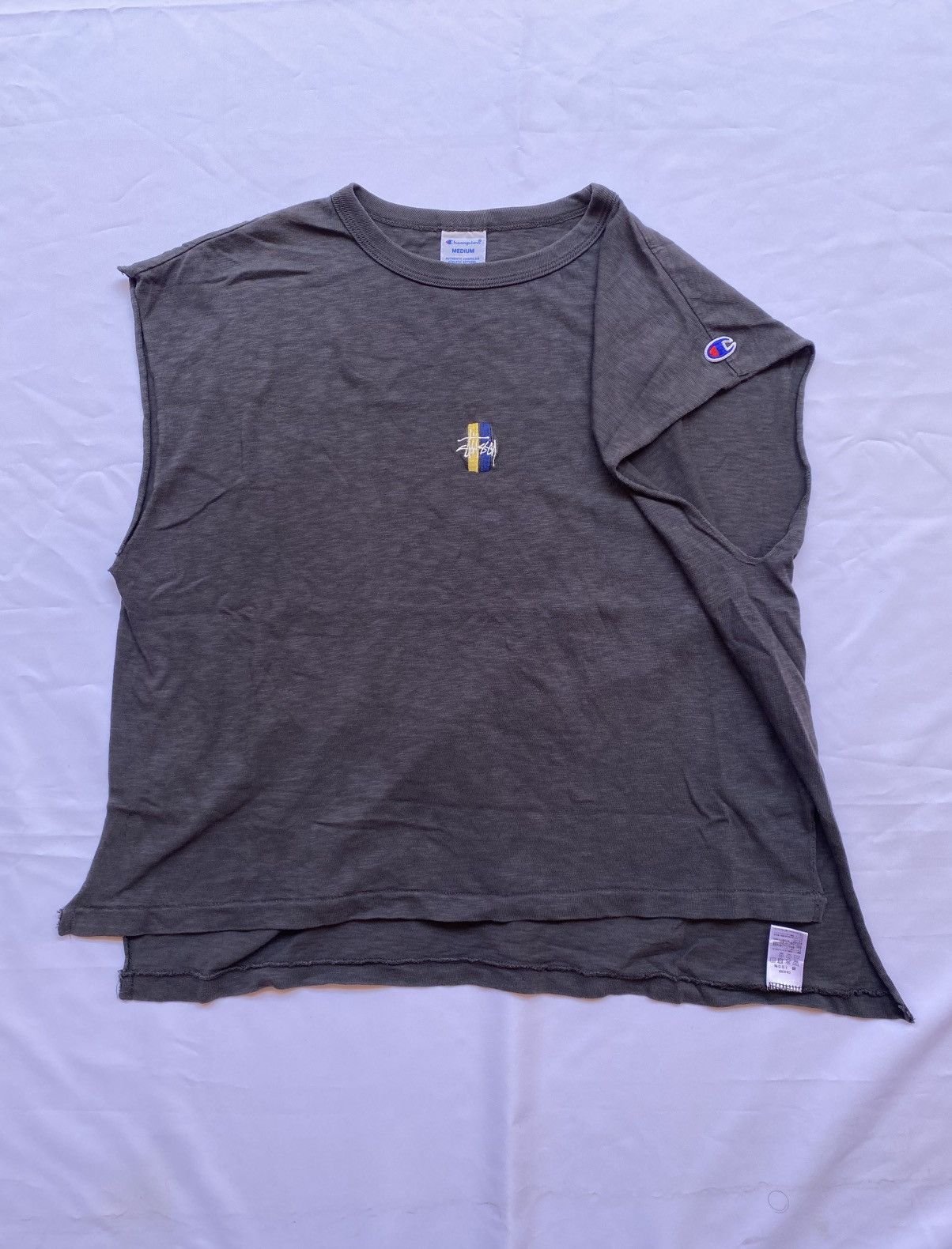 Stussy Stussy x Champion Crop Off Boxy Tee Size US M / EU 48-50 / 2 - 1 Thumbnail