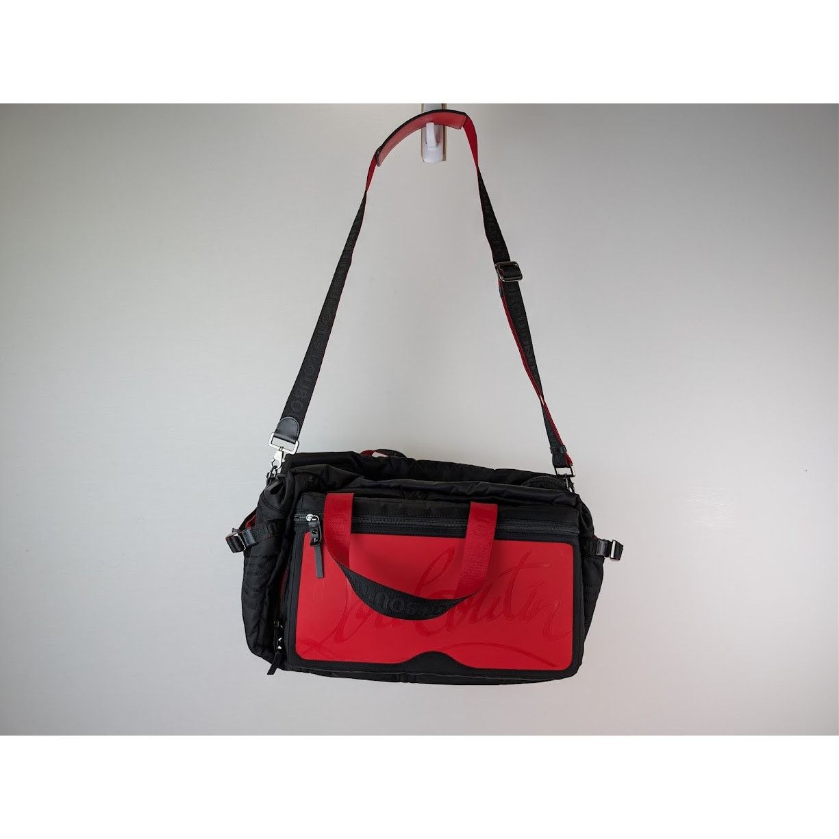Christian Louboutin o1rshd1 Size: OS / Loubideal Sport Bag in Loubi/Black Size ONE SIZE - 12 Thumbnail