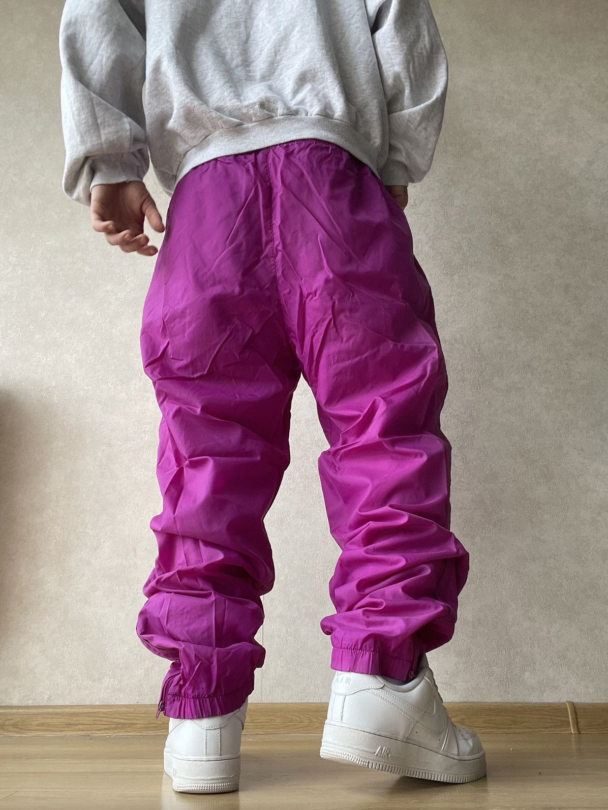 Nike 80s Vintage Nike Swoosh Baggy Track Pants Size L Size US 40 / EU 56 - 5 Thumbnail