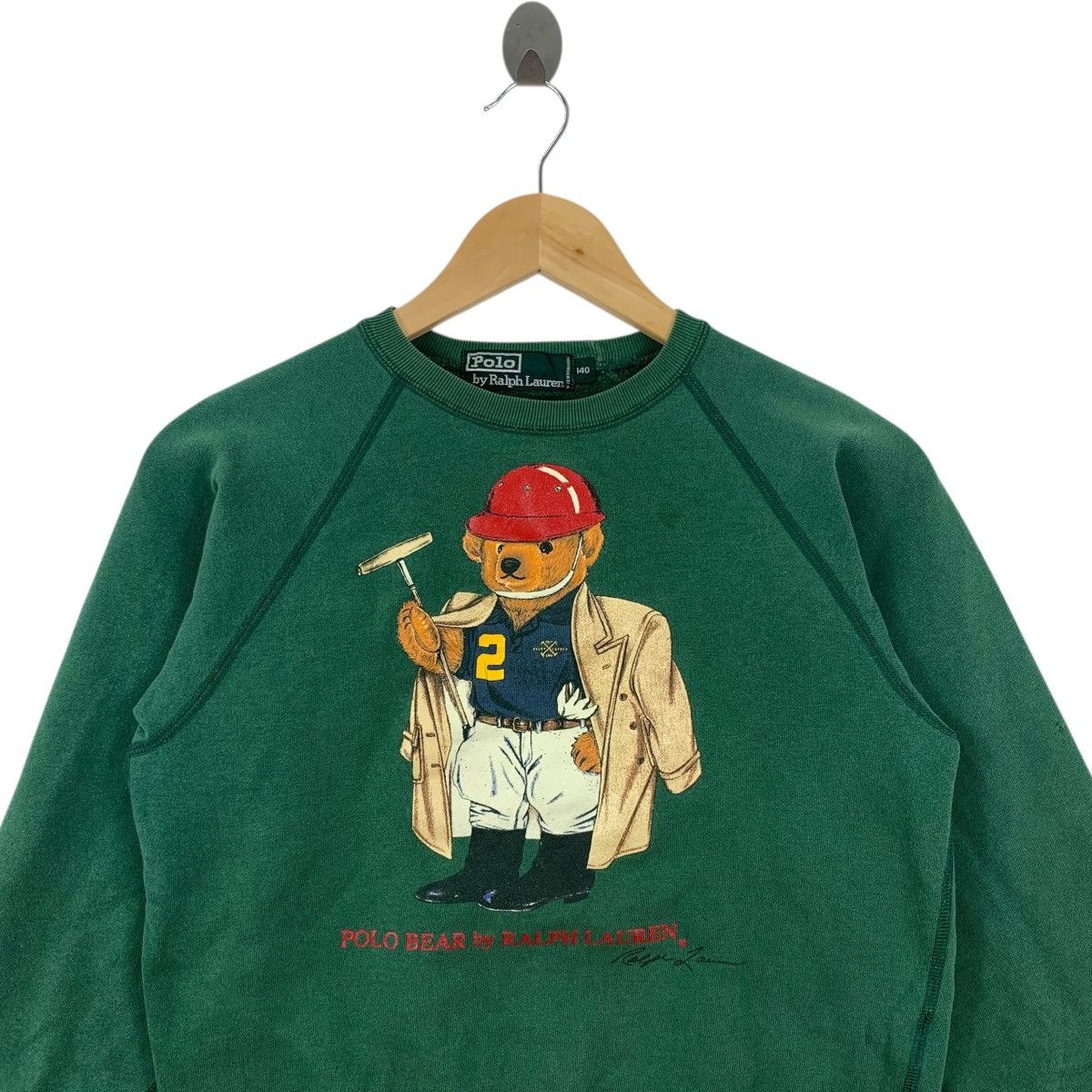 Polo Ralph Lauren Vintage 90s POLO BEAR Ralph Lauren Usa Hockey Kid Sweatshirt Size US S / EU 44-46 / 1 - 2 Thumbnail