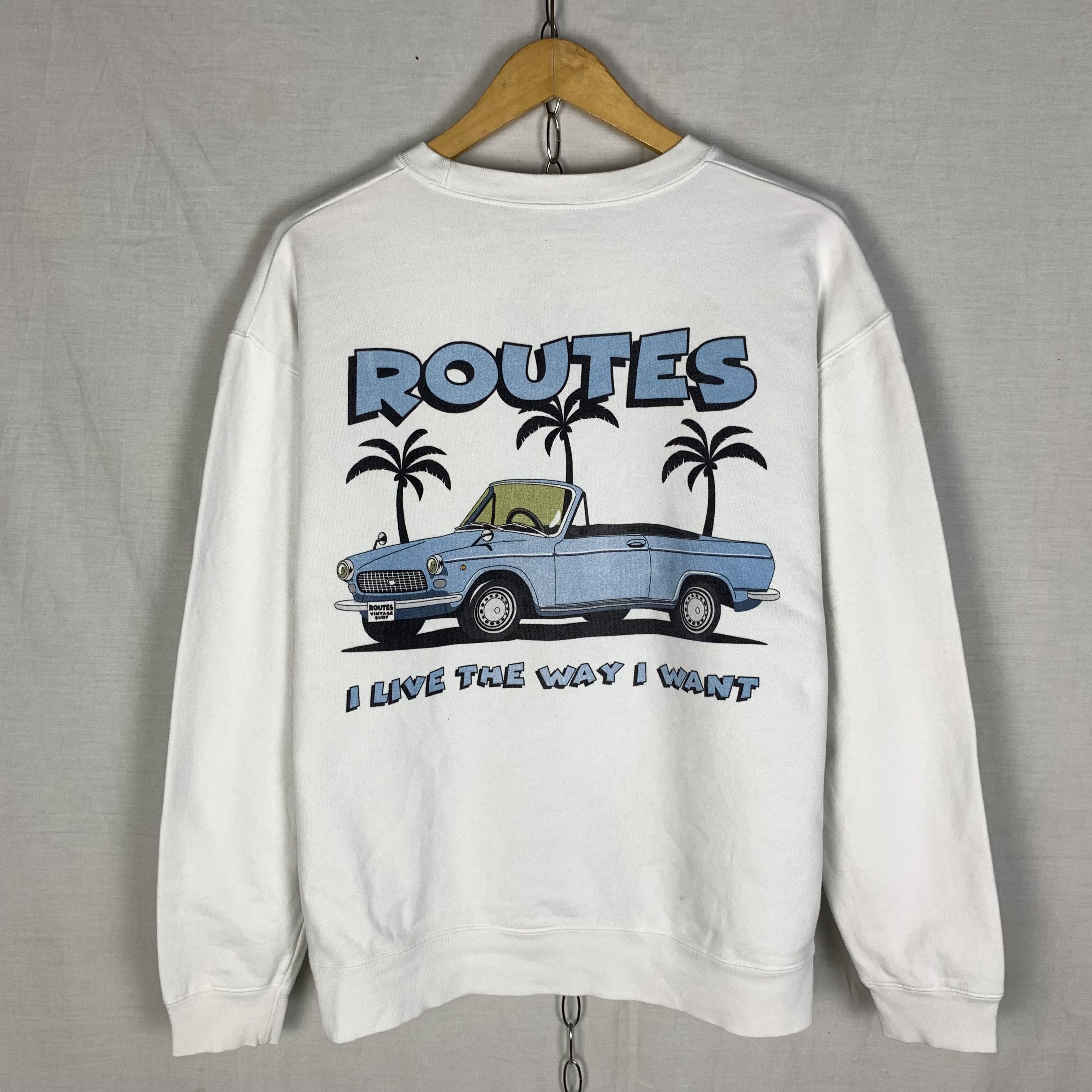 Japanese Brand Routes Beach Sweatshirt Crewneck Size US M / EU 48-50 / 2 - 1 Thumbnail